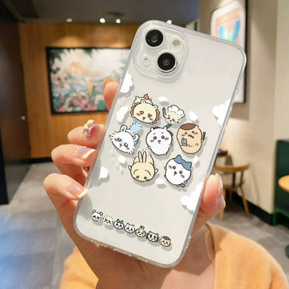 Japanese Cartoon Chiikawa | Falling from Sky - iPhone Case PLUS SE2 XS XR X 11 12 13 14 15 16 17 Pro Promax 12mini 13miniWinnieTheBirds Toy Shop