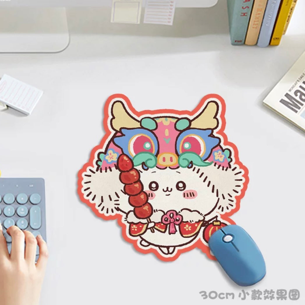 Japanese Cartoon Chiikawa Mouse Pad | Chiikawa Momonga Shisa Crab - 3 Size can Custom Made WinnieTheBirds Toy Shop