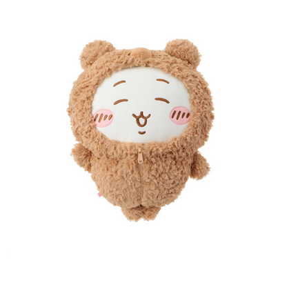 [Pre-order] ChiiKawa X Miniso Fluffy Bear Series | ChiiKawa Hachiware Usagi in Fluffy Bear Costume Cute Big Plush Doll - Kawaii Items Room Decoration Doll