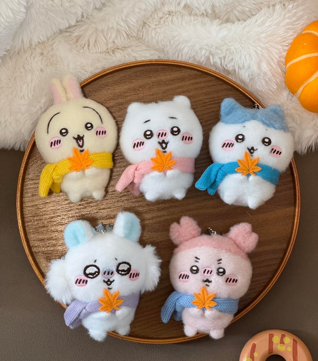 ミニミニクマ&ウサギちゃん ホワイト系3匹セット ChiiKawa X Miniso Fluffy Bear Series | ChiiKawa Hachiware Usagi