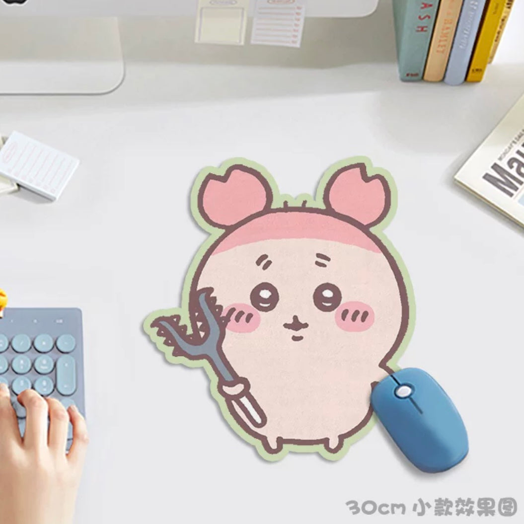 Japanese Cartoon Chiikawa Mouse Pad | Momonga Kurimanju Rakko Crab - 3 Size can Custom Made WinnieTheBirds Toy Shop