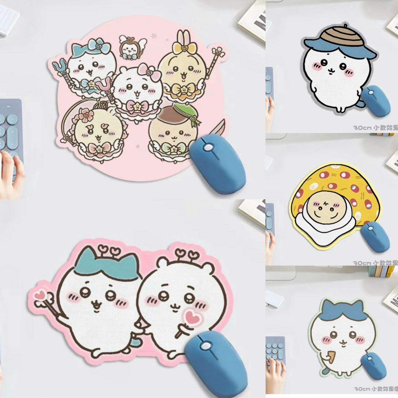 Japanese Cartoon Chiikawa Mouse Pad | Chiikawa Hachiware Usagi Kurimanju Shisa - 3 Size can Custom Made WinnieTheBirds Toy Shop