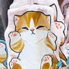 Miniso X モフサンド アイスクリームシリーズ | モフサンド 猫 オレンジ猫 寝姿 ハンドタオル - 可愛い雑貨 部屋飾り