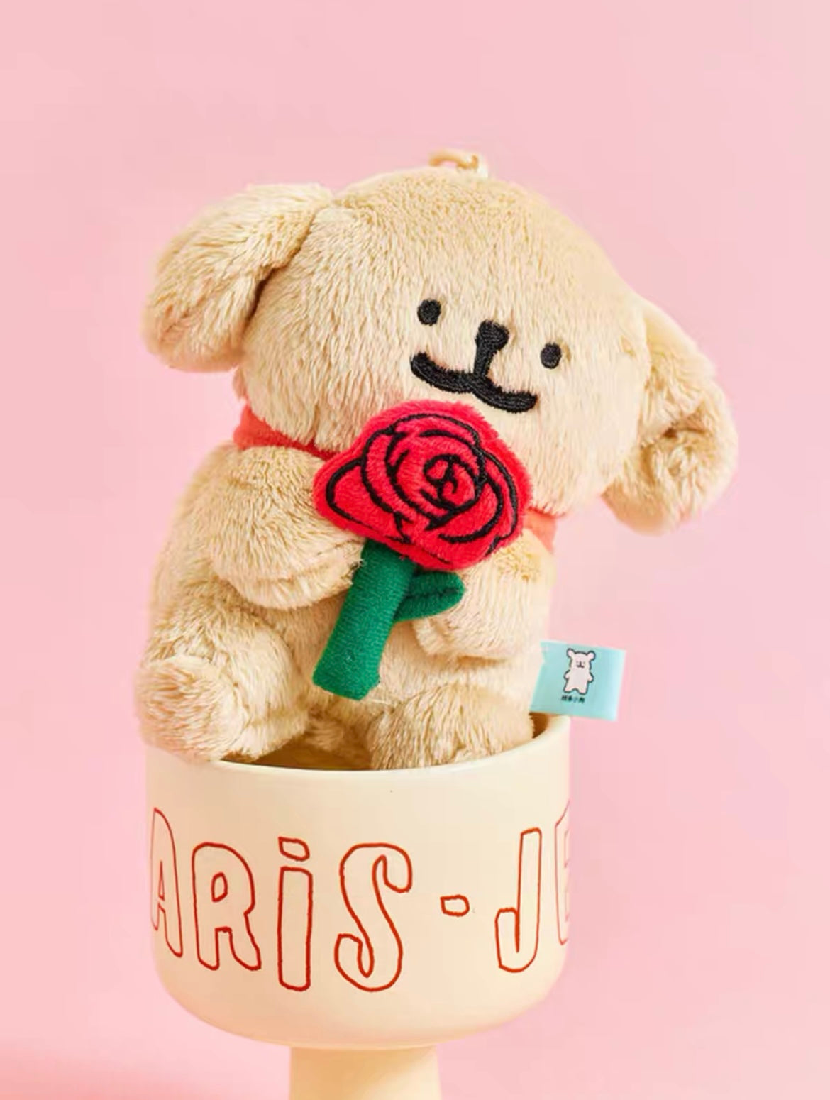 The Green Party Maltese Puppy Life Plush Doll | with Rose Flower Valen WinnieTheBirds Toy Shop The Green Party Maltese Puppy Life Plush Doll | with Rose Flower Valen WinnieTheBirds Toy Shop