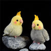 12.5cm Lovely Cockatiel Plush Doll | Yellow Cockatiel Grey Cockatiel - Children Gift Animal Plush Doll