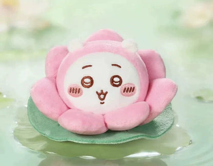 ChiiKawa X Hangzhou Limited Series | ChiiKawa Hachiware Usagi Momonga in Lotus Cute Plush Doll - Kawaii items Room Decoration Doll