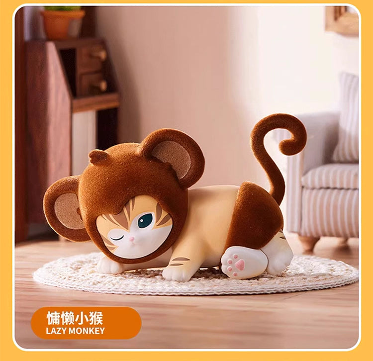 Miniso X Mofusand | Mofusand Cat Animal Party Cute Plastic Doll