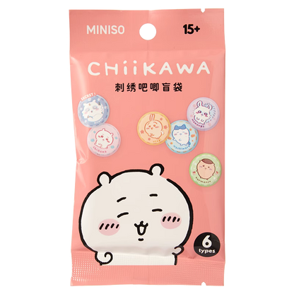 ChiiKawa X Miniso | ChiiKawa Hachiware Usagi Momonga Kurimanju Anoko Embroidery Cute Badge - Kawaii Items Room Decoration  WinnieTheBirds Toy Shop