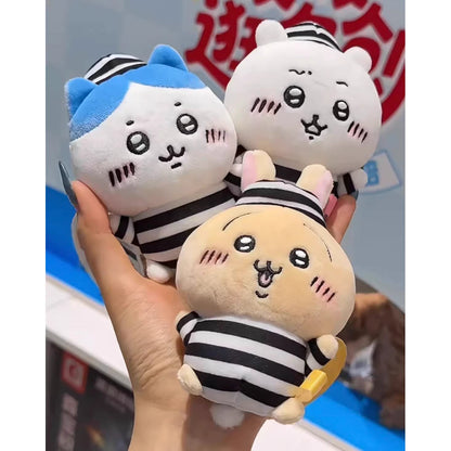 ChiiKawa X Miniso Prisoner Series | ChiiKawa Hachiware Usagi Prisoner Costumes Plush Doll Kawaii Items Room Decoration doll