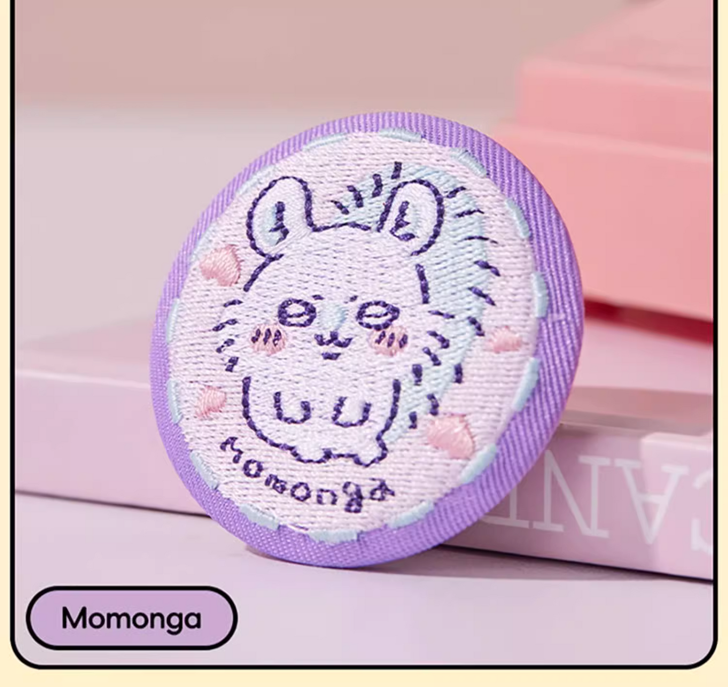 ChiiKawa X Miniso | ChiiKawa Hachiware Usagi Momonga Kurimanju Anoko Embroidery Cute Badge - Kawaii Items Room Decoration  WinnieTheBirds Toy Shop