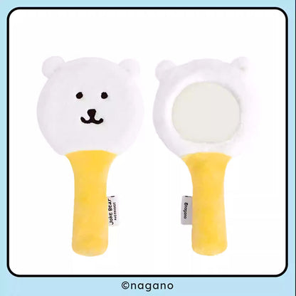 Joker Bear X Miniso | Joker Bear Pug Moguracorokke Plush Doll Hand Mirror - Kawaii items Room Decoration