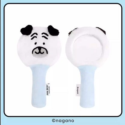 Joker Bear X Miniso | Joker Bear Pug Moguracorokke Plush Doll Hand Mirror - Kawaii items Room Decoration