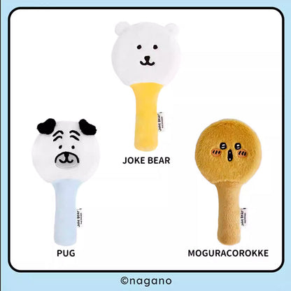 Joker Bear X Miniso | Joker Bear Pug Moguracorokke Plush Doll Hand Mirror - Kawaii items Room Decoration