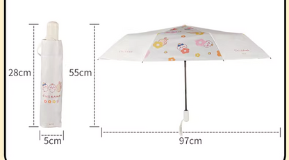 ChiiKawa X Miniso | ChiiKawa Hachiware Usagi Momonga Cute Automatic Folding Umbrella - Kawaii Items Room Decoration