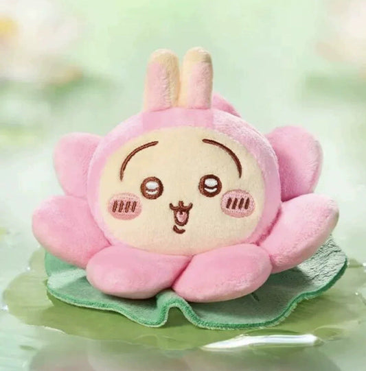 ChiiKawa X Hangzhou Limited Series | ChiiKawa Hachiware Usagi Momonga in Lotus Cute Plush Doll - Kawaii items Room Decoration Doll