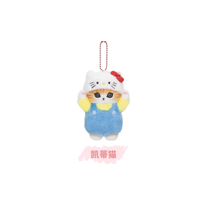 Mofusand X Sanrio Series | Mofusand Cat Crossover Sanrio Characters Cute Plush Doll Keychain - Kawaii items Room Decoration Doll