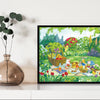 SOULPUZZ 500 Pieces Puzzle | Little Spring Picnic -Rabbit Chicken Cute Animal Drawing Difficulty Stress Relief Couples Trendy Gifts Home Decoration