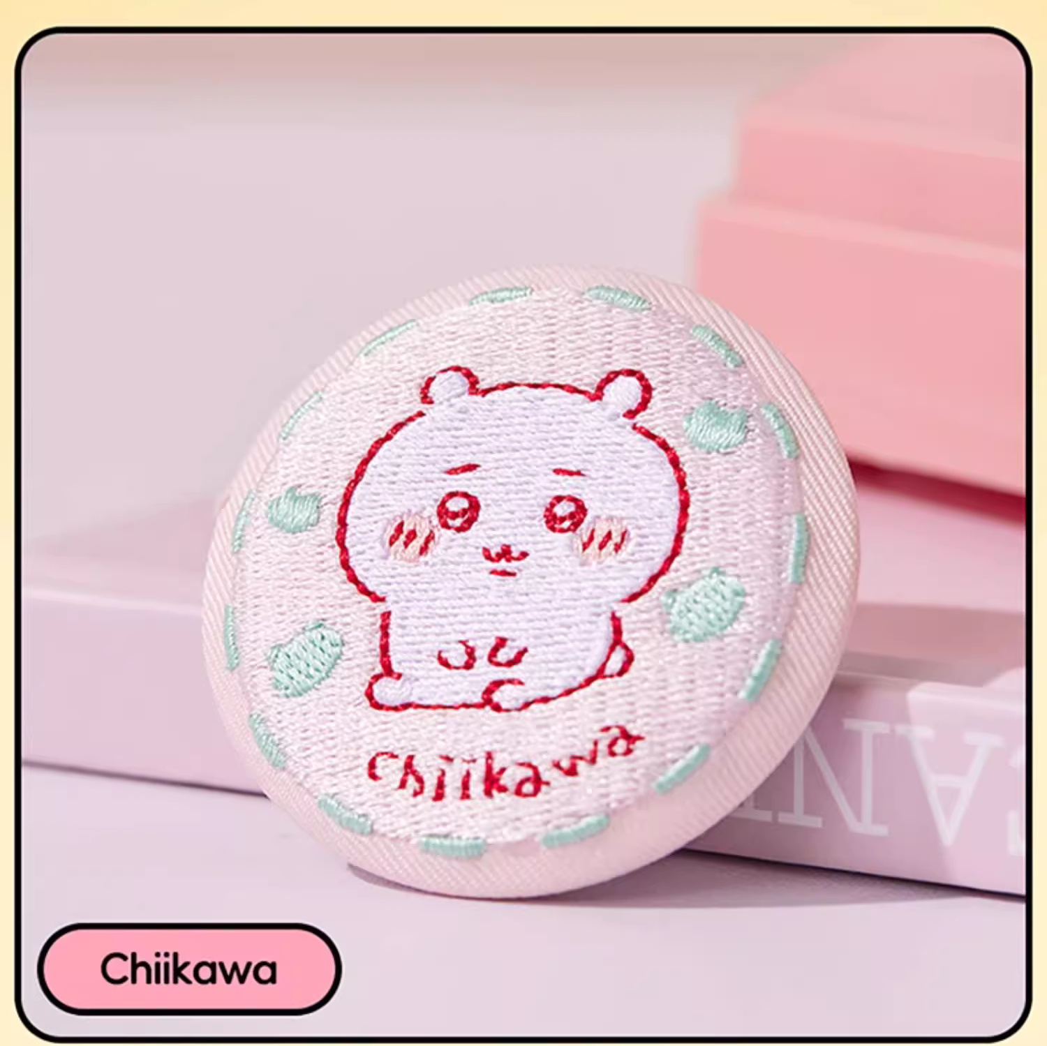 ChiiKawa X Miniso | ChiiKawa Hachiware Usagi Momonga Kurimanju Anoko Embroidery Cute Badge - Kawaii Items Room Decoration