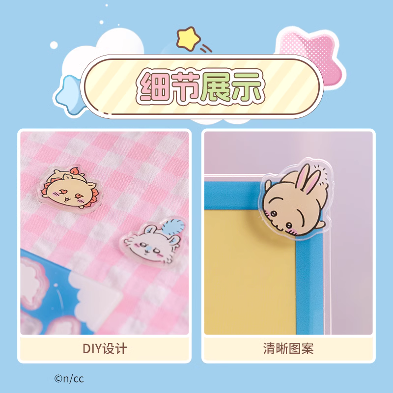 ChiiKawa X Miniso | ChiiKawa Hachiware Usagi Momonga Kurimanju Rakko Shisa DIY Acrylic Photo Stand - Kawaii Items  WinnieTheBirds Toy Shop