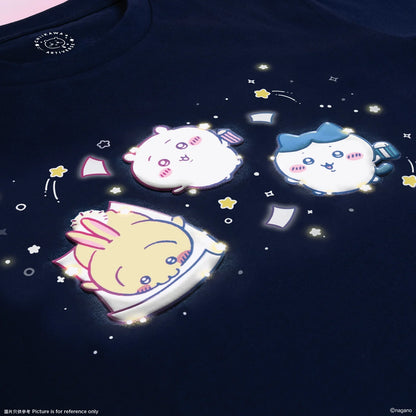 [Pre-order] ChiiKawa ChiiKawa Go Round Limited Series | ChiiKawa Hachiware Usagi Riding Carousel Cotton T Shirt - Kawaii items Room Decoration Doll