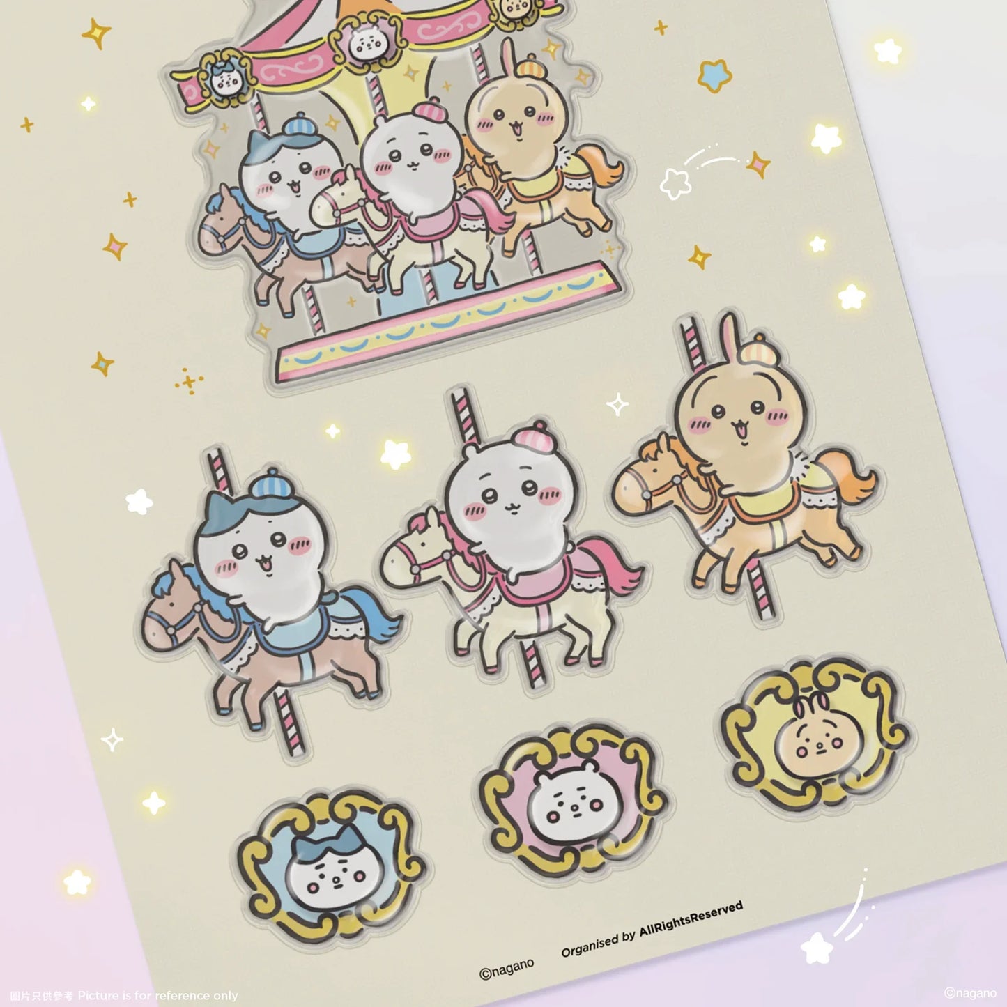 [Pre-order] ChiiKawa ChiiKawa Go Round Limited Series | ChiiKawa Hachiware Usagi Cute Stationary Drawing Book & Pen & 3D Sticker - Kawaii items Room Decoration