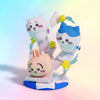 [予約商品] ちいかわ ちいかわゴーラウンド限定シリーズ | ちいかわ ハチワレ うさぎ グロウ・イン・ダークフィギュア - かわいいグッズ お部屋のデコレーション