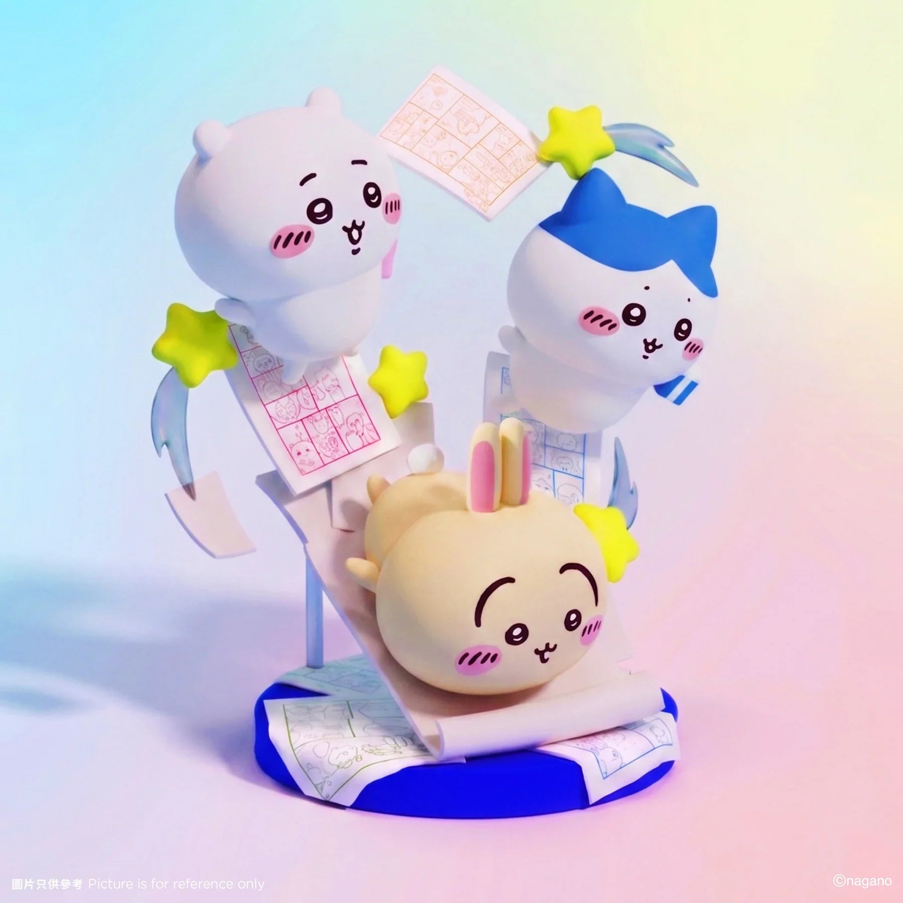 ChiiKawa ChiiKawa Go Round Limited Series | ChiiKawa Hachiware Usagi Glow In Dark Figure - Kawaii items Room Decoration