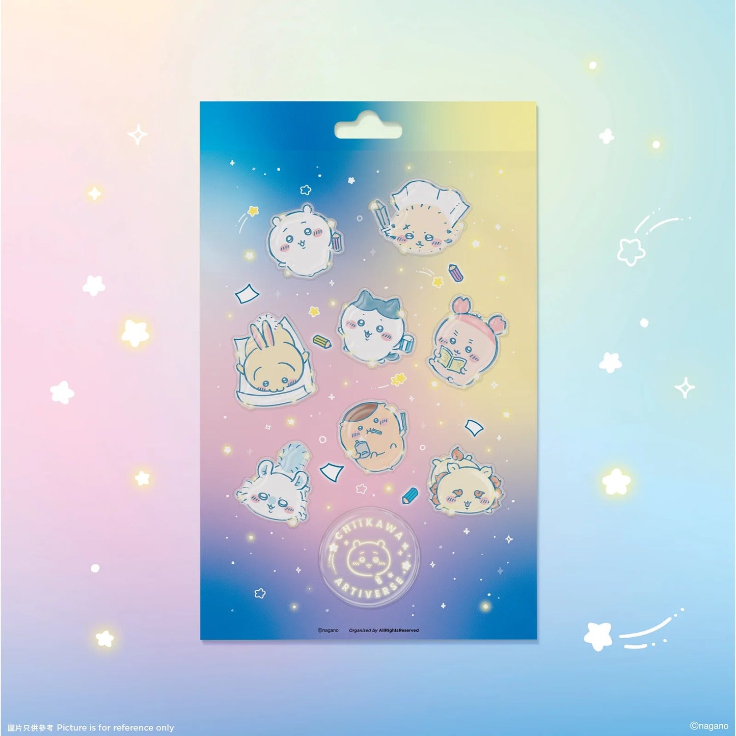 [Per-order] ChiiKawa ChiiKawa Go Round Limited Series | ChiiKawa Hachiware Usagi Cute Stationary Drawing Book & Pen & 3D Sticker - Kawaii items Room Decoration