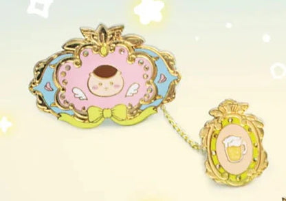 [Pre-order]  ChiiKawa ChiiKawa Go Round Limited Series | ChiiKawa Hachiware Usagi Momonga Kurimanju Rakko Shisa Crab Cute Metal Pin Badge Mystery Box - Kawaii items Blind Box