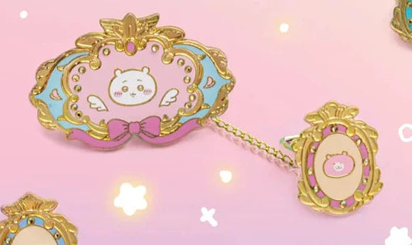 [Pre-order]  ChiiKawa ChiiKawa Go Round Limited Series | ChiiKawa Hachiware Usagi Momonga Kurimanju Rakko Shisa Crab Cute Metal Pin Badge Mystery Box - Kawaii items Blind Box