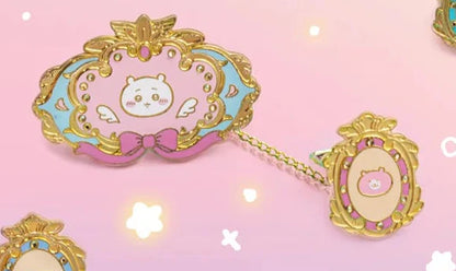 [Pre-order]  ChiiKawa ChiiKawa Go Round Limited Series | ChiiKawa Hachiware Usagi Momonga Kurimanju Rakko Shisa Crab Cute Metal Pin Badge Mystery Box - Kawaii items Blind Box