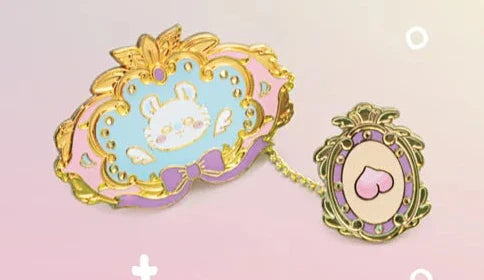 [Pre-order]  ChiiKawa ChiiKawa Go Round Limited Series | ChiiKawa Hachiware Usagi Momonga Kurimanju Rakko Shisa Crab Cute Metal Pin Badge Mystery Box - Kawaii items Blind Box