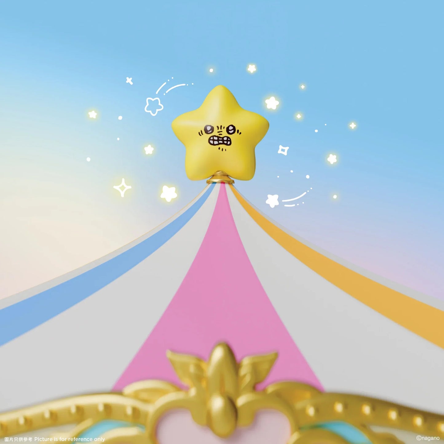 [Pre-order] ChiiKawa ChiiKawa Go Round Limited Series | ChiiKawa Hachiware Usagi Momonga Kurimanju Rakko Riding Carousel Music Box - Kawaii items Room Decoration