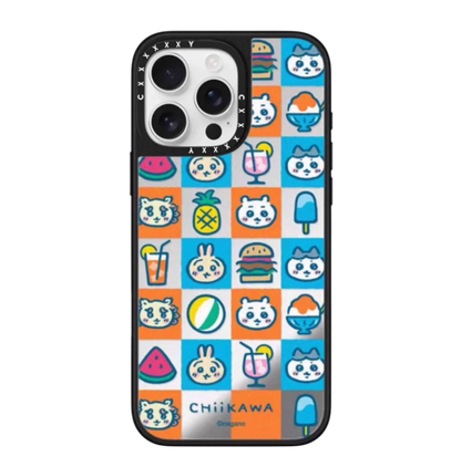 Japanese Cartoon ChiiKawa Mirror Phone Case | ChiiKawa Hachiware Usagi Summer Time Party Part1 6 Styles - iPhone Case 12 13 14 15 16 17 Pro Promax