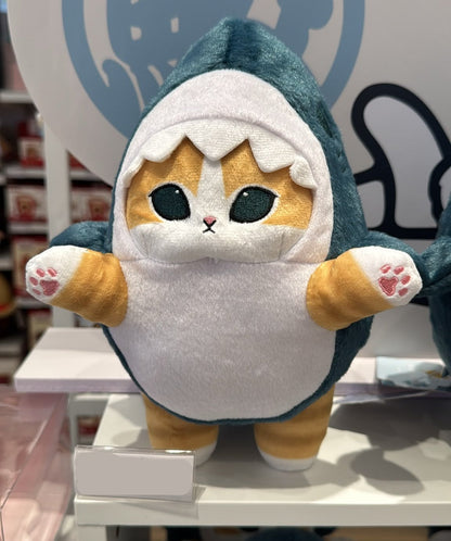 MINISO x mofusand｜mofusand サメにゃん 立ち・座りぬいぐるみ ぬいぐるみ かわいい インテリア雑貨