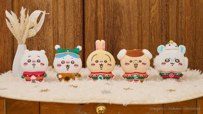 Japan ChiiKawa Christmas X Convenience Store Lottery | Prize A B C D E - ChiiKawa Hachiware Usagi Momonga Kurimanju Giant Plush Doll Cushion Keychain Plate Candle Crystal Ball Kawaii items Room Decoration WinnieTheBirds Toy Shop