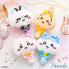 ちいかわ×まほうのルミティア ちいかわ ハチワレ うさぎ モモンガ ぬいぐるみ ハンドミラー かわいいアイテム 部屋の装飾 ドール