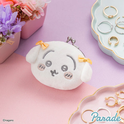 Japan ChiiKawa | ChiiKawa Hachiware Usagi Momonga Kurimanju Rakko Shisa Crab with Ribbon Cute Plush Doll Mini Purse - Kawaii items Room Decoration doll