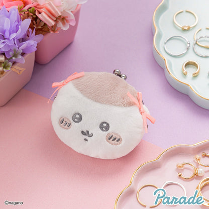 Japan ChiiKawa | ChiiKawa Hachiware Usagi Momonga Kurimanju Rakko Shisa Crab with Ribbon Cute Plush Doll Mini Purse - Kawaii items Room Decoration doll