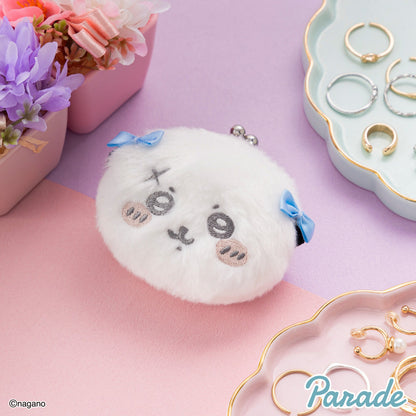 Japan ChiiKawa | ChiiKawa Hachiware Usagi Momonga Kurimanju Rakko Shisa Crab with Ribbon Cute Plush Doll Mini Purse - Kawaii items Room Decoration doll
