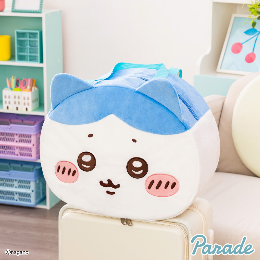 Japan ChiiKawa | ChiiKawa Hachiware Usagi Momonga Cute Face Icon Big Boston Bag - Kawaii items Room Decoration