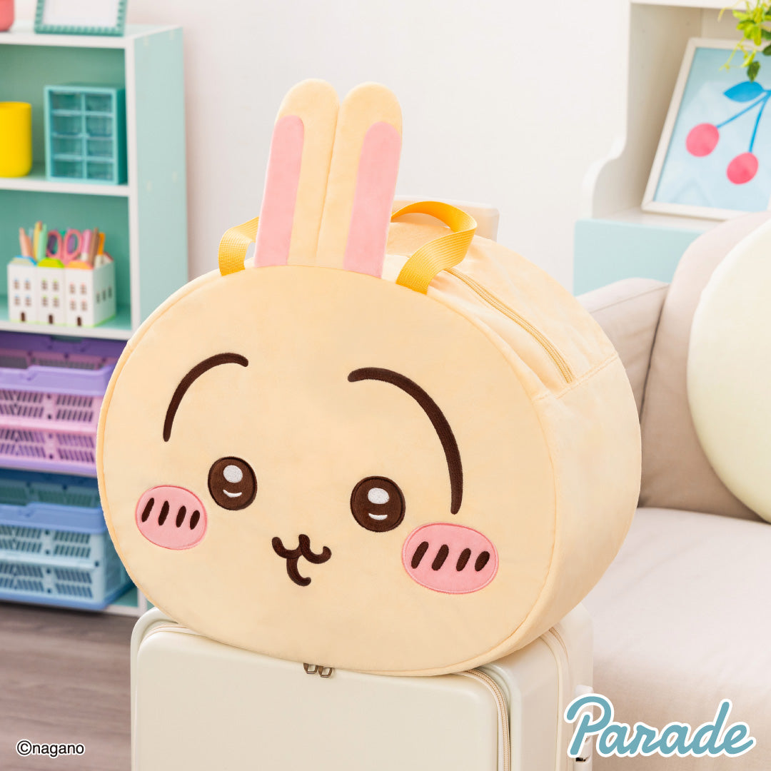 Japan ChiiKawa | ChiiKawa Hachiware Usagi Momonga Cute Face Icon Big Boston Bag - Kawaii items Room Decoration
