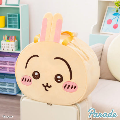 Japan ChiiKawa | ChiiKawa Hachiware Usagi Momonga Cute Face Icon Big Boston Bag - Kawaii items Room Decoration
