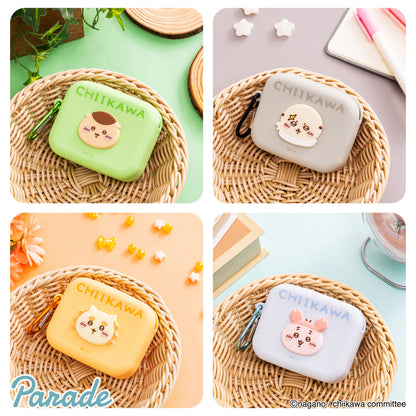 Japan ChiiKawa | ChiiKawa Hachiware Usagi Momonga Kurimanju Rakko Shisa Crab Earphone Soft Plastic Case Purse Keychain Kawaii items Room Decoration WinnieTheBirds Toy Shop