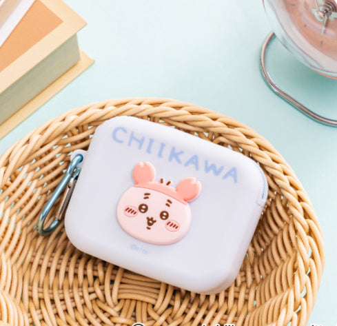 Japan ChiiKawa | ChiiKawa Hachiware Usagi Momonga Kurimanju Rakko Shisa Crab Earphone Soft Plastic Case Purse Keychain Kawaii items Room Decoration WinnieTheBirds Toy Shop