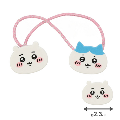 Japan ChiiKawa | ChiiKawa Hachiware Usagi Momonga Cute Icon Ponytail Holders Scrunchies Kawaii items Cute Hair Accessories WinnieTheBirds Toy Shop