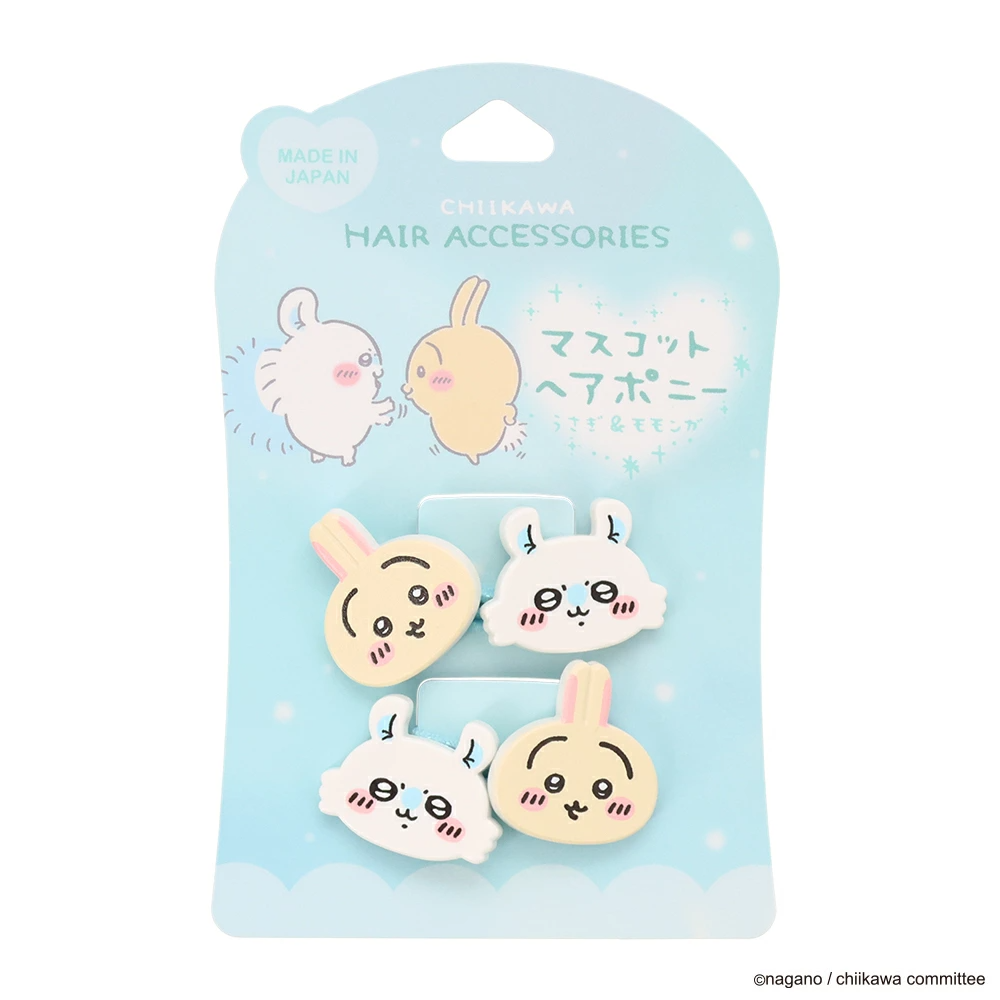 Japan ChiiKawa | ChiiKawa Hachiware Usagi Momonga Cute Icon Ponytail Holders Scrunchies Kawaii items Cute Hair Accessories WinnieTheBirds Toy Shop