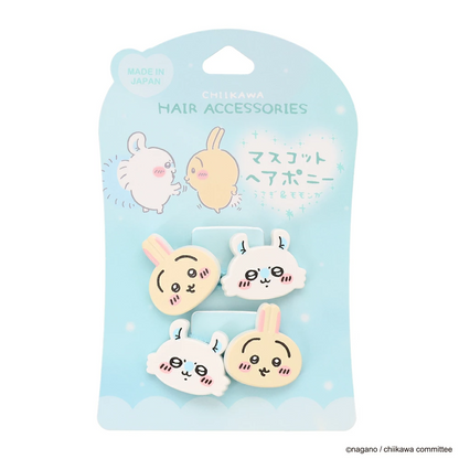 Japan ChiiKawa | ChiiKawa Hachiware Usagi Momonga Cute Icon Ponytail Holders Scrunchies Kawaii items Cute Hair Accessories WinnieTheBirds Toy Shop