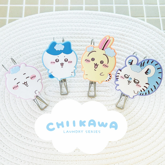 Japan ChiiKawa Laundry Accessories Series | ChiiKawa Hachiware Usagi Momonga Clothes Peg Kawaii items Room Decoration