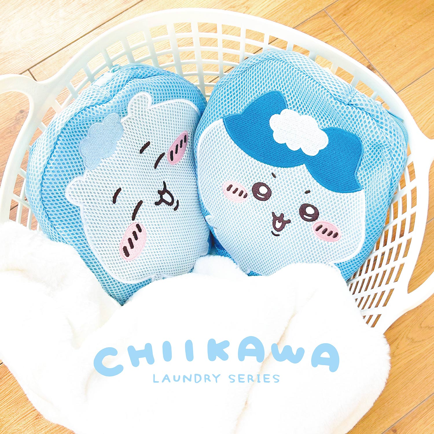 Japan ChiiKawa Laundry Accessories Series | ChiiKawa Hachiware Usagi Momonga Laundry Mesh Bag Kawaii items Room Decoration